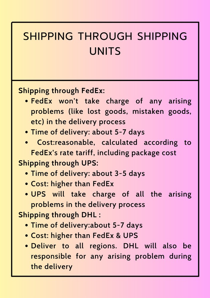 Shipping-policy